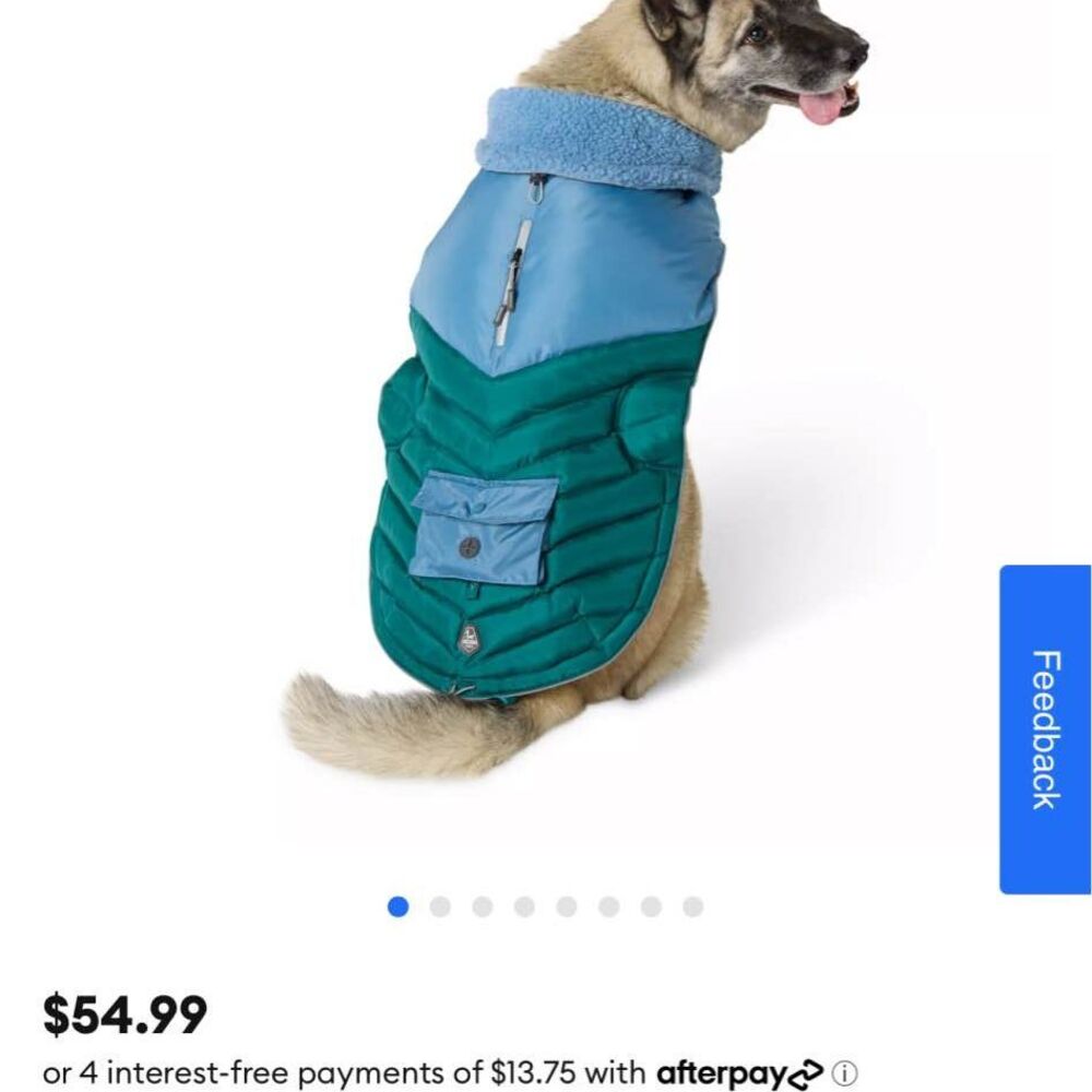 Arcadia Trail Fleece Lined Gear. Size 2X hooded Dog Coat